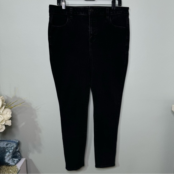 American Eagle Dream High Rise Jeggings Black Skinny Jeans Size 16 - Picture 8 of 12